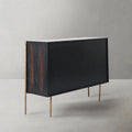 Hand-Forged Metal Frame Rattan 6-Drawer Side Cabinet - Grace Lamp