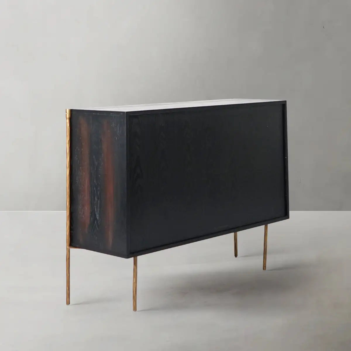 Hand-Forged Metal Frame Rattan 6-Drawer Side Cabinet - Grace Lamp