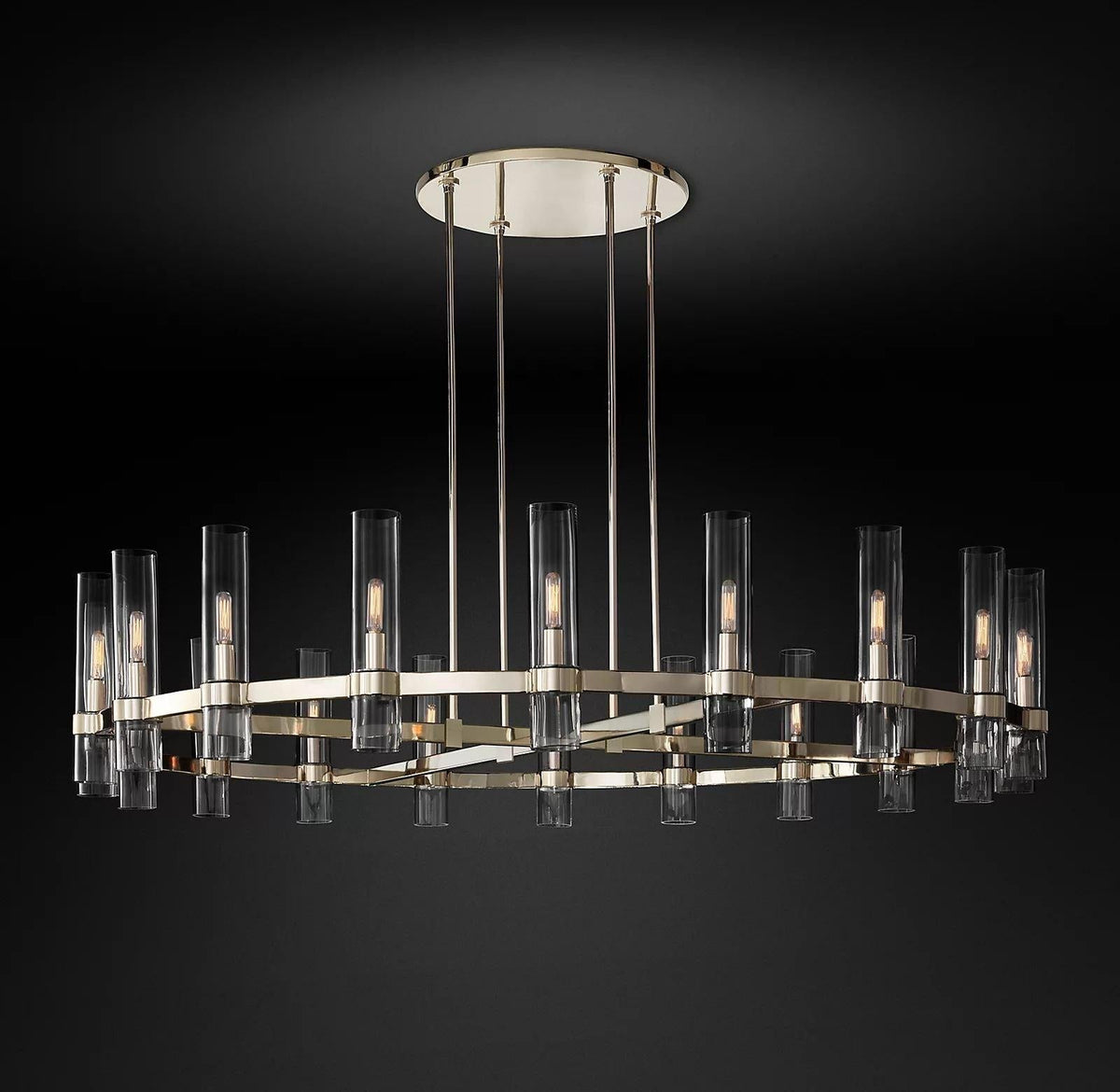 Ravelle Round Chandelier 60" - Grace Lamp