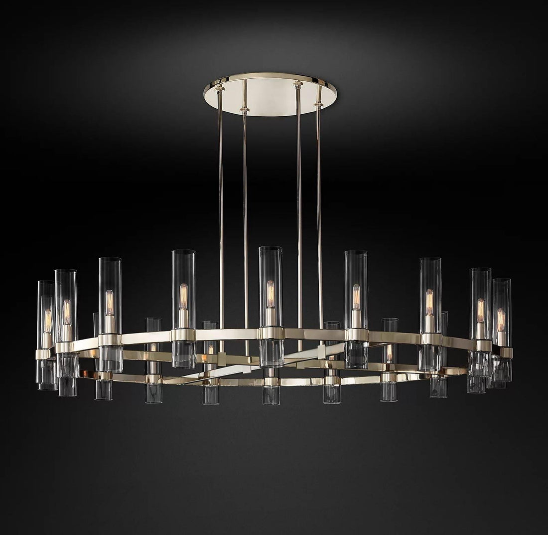 Ravelle Round Chandelier 72" - Grace Lamp