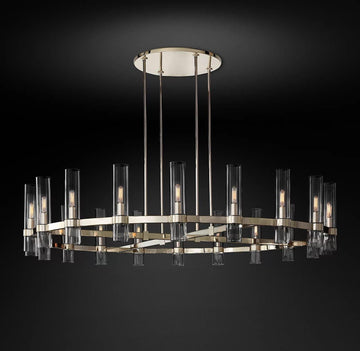 Ravelle Round Chandelier 72" - Grace Lamp
