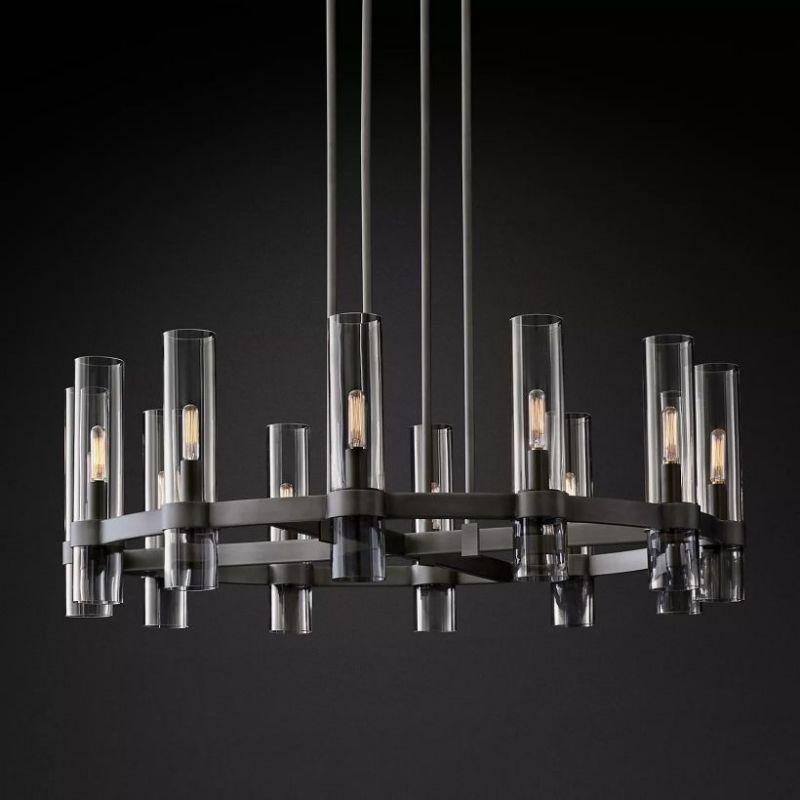 Ravelle Round Chandelier 36" - Grace Lamp