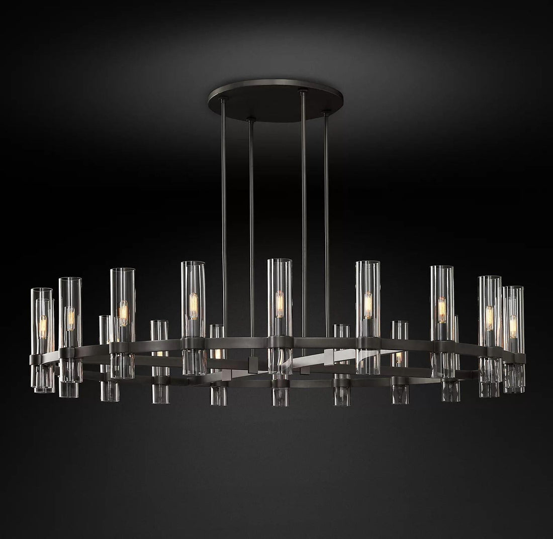 Ravelle Round Chandelier 60" - Grace Lamp