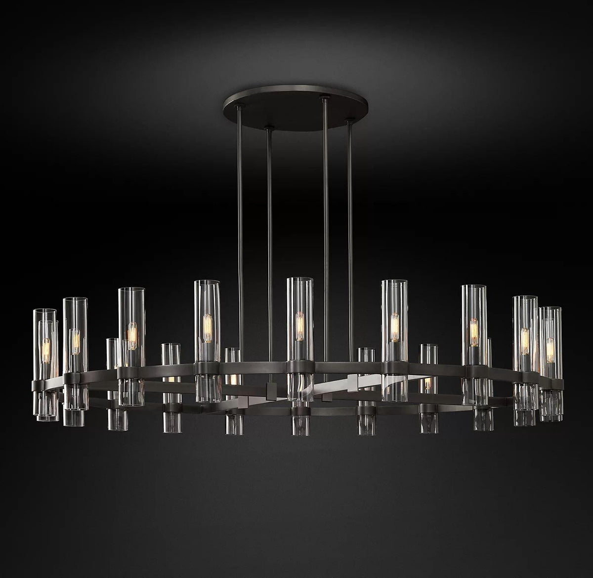 Ravelle Round Chandelier 60" - Grace Lamp