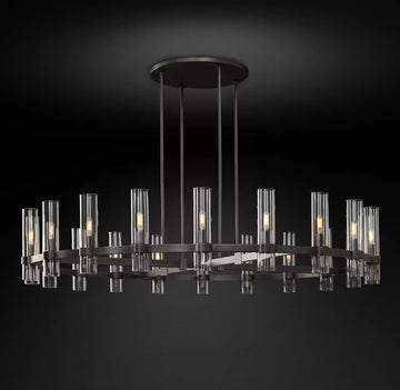 Ravelle Round Chandelier 60" - Grace Lamp