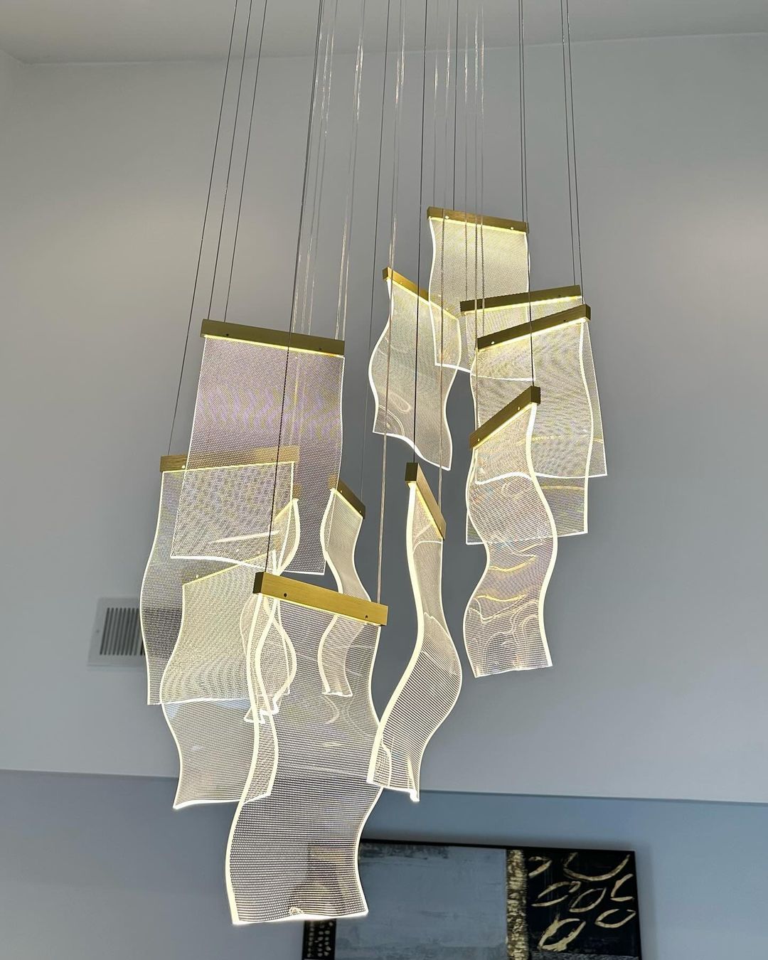Extra Large Modern Acrylic Chandelier for Staircase/Foyer/Villa/Hall-Grace Lamp