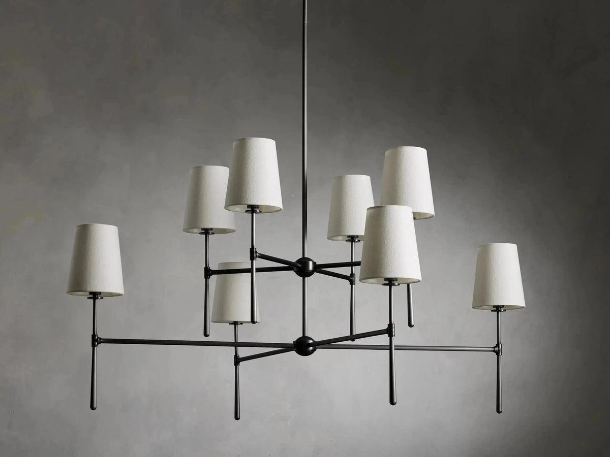 Rhodes 2-Tier Round Chandelier - Grace Lamp