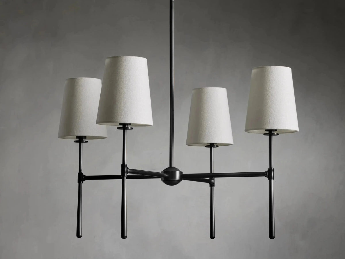 Rhodes Round Chandelier 4/6 Light - Grace Lamp