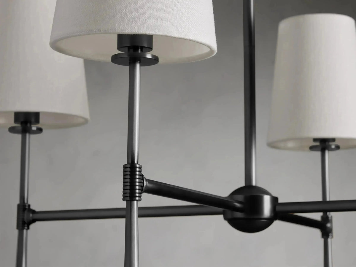 Rhodes Round Chandelier 4/6 Light - Grace Lamp