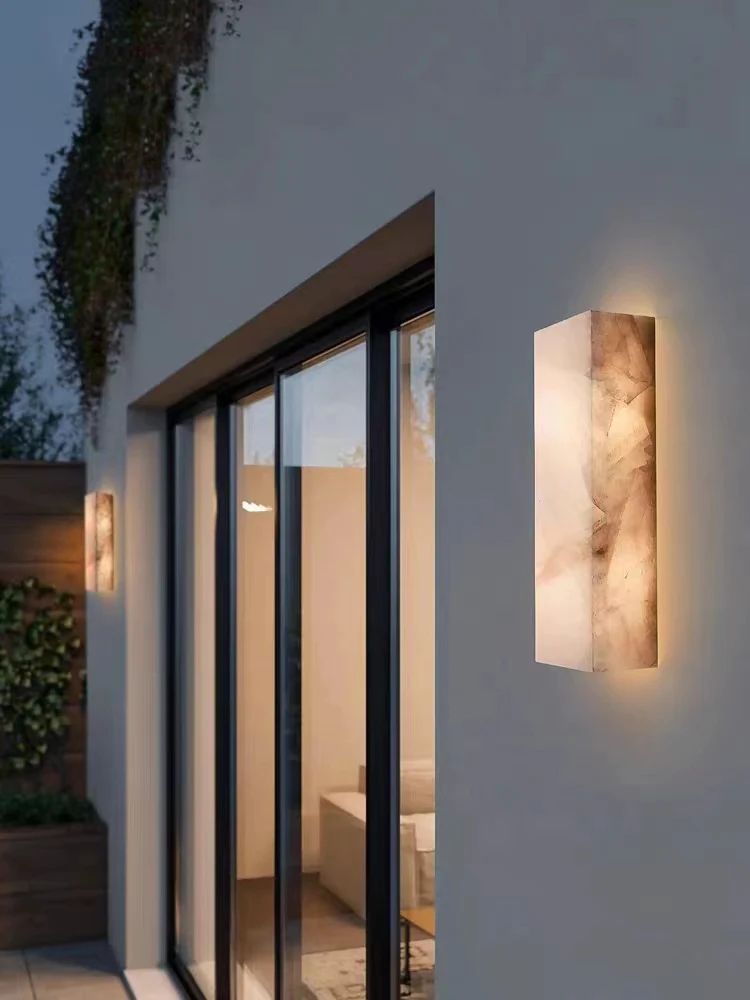 Richel Calcite Wall Sconce-Grace Lamp