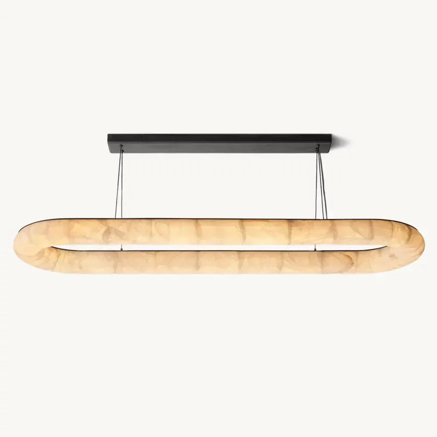 Rivage Lisse Oval Chandelier 74″ - Grace Lamp