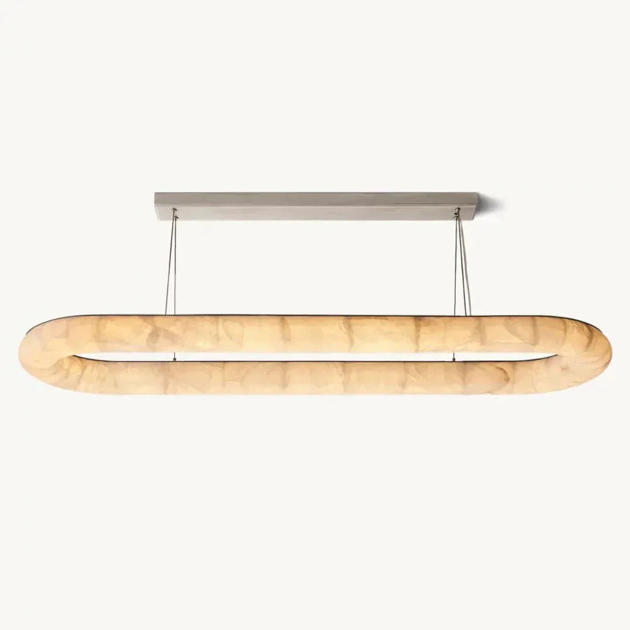 Rivage Lisse Oval Chandelier 74″ - Grace Lamp