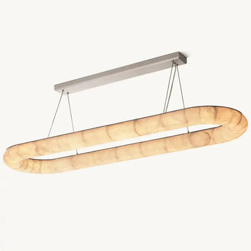 Rivage Lisse Oval Chandelier 74″ - Grace Lamp