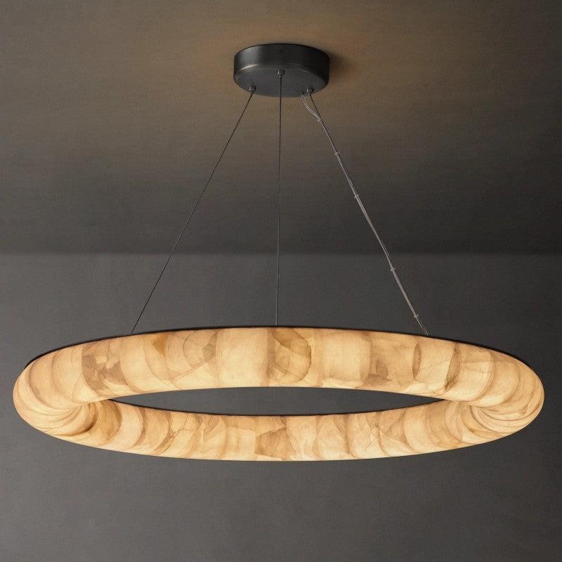 Rivage Lisse Round Chandelier 41″ - Grace Lamp