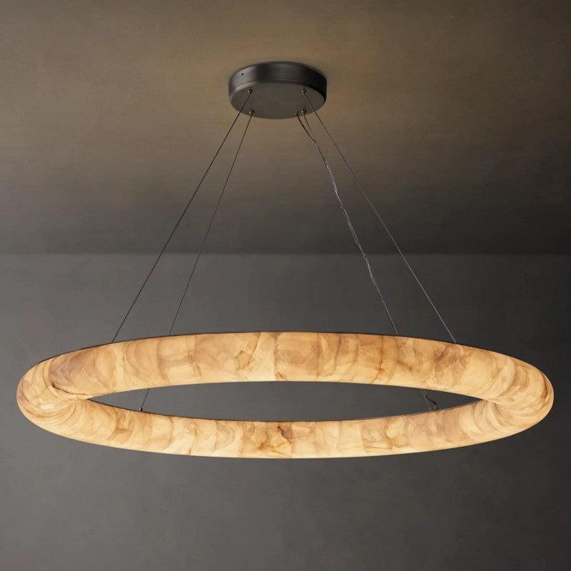 Rivage Lisse Round Chandelier 61″ - Grace Lamp