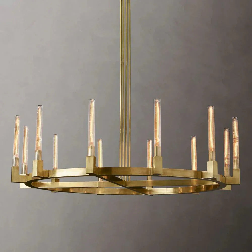 Cannele de Round Chandelier 60" - Grace Lamp