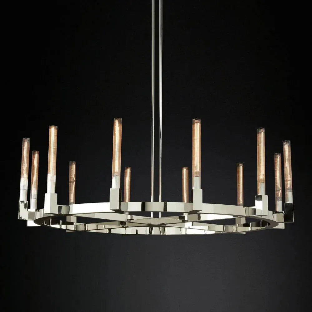 Cannele de Round Chandelier 60" - Grace Lamp