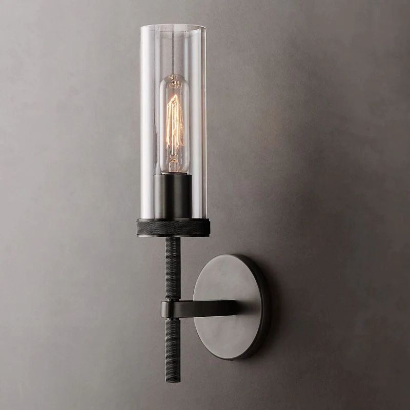 Roval Round Short Wall Sconce-Grace Lamp