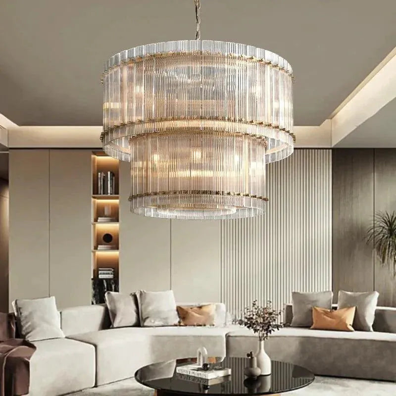 San Marco Two-tier Luxury Round Chandelier 37" - Grace Lamp