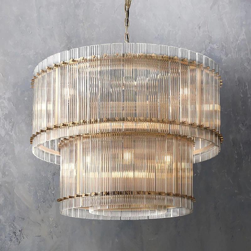 San Marco Two-tier Luxury Round Chandelier 37" - Grace Lamp