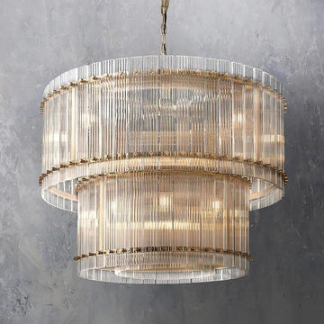 San Marco Two-tier Luxury Round Chandelier 37" - Grace Lamp