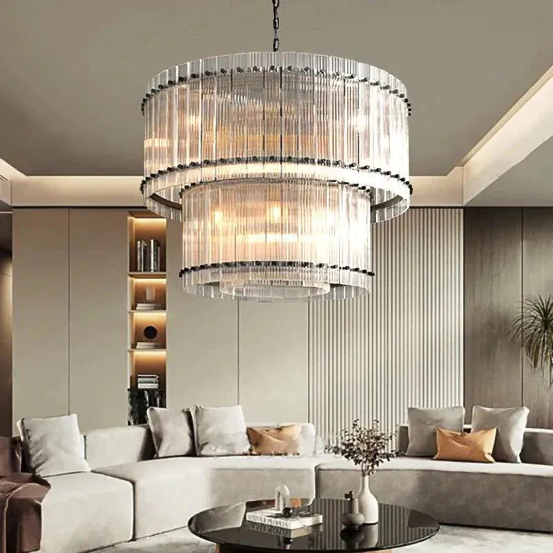 San Marco Two-tier Luxury Round Chandelier 37" - Grace Lamp