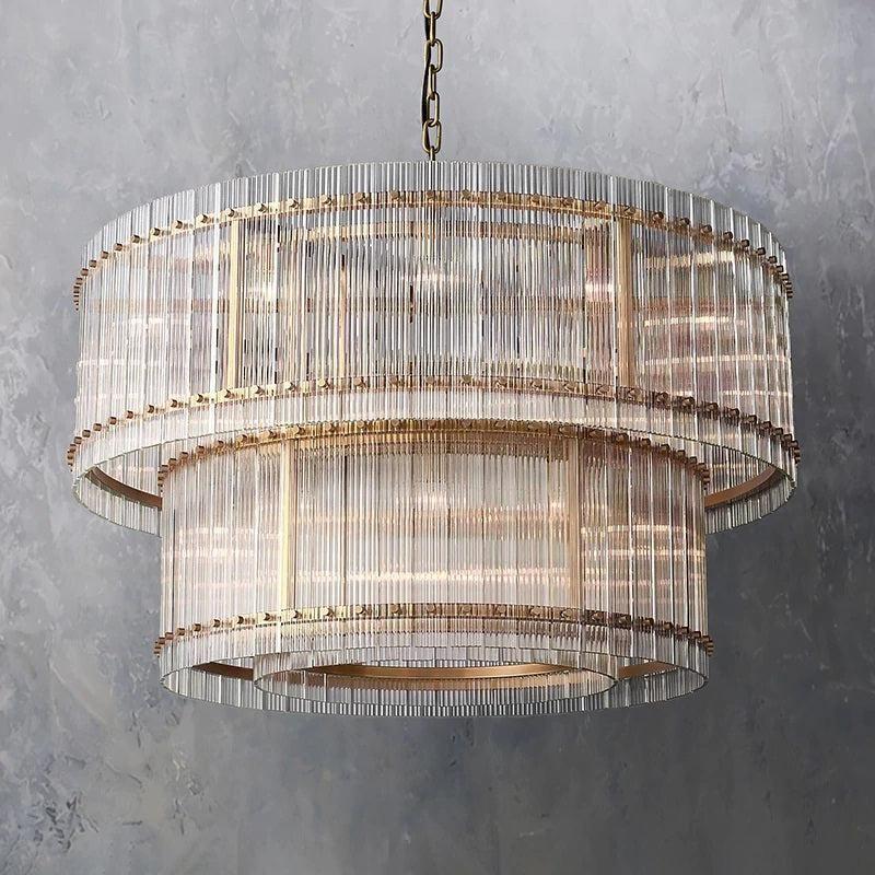 San Marco Two-tier Luxury Round Chandelier 48" - Grace Lamp