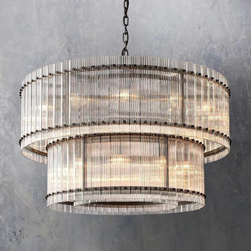 San Marco Two-tier Luxury Round Chandelier 48" - Grace Lamp