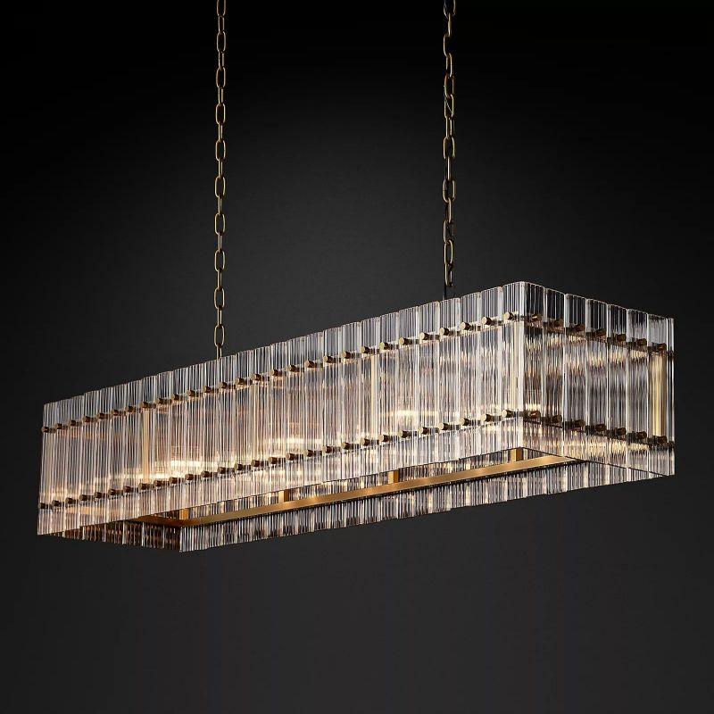 San Marco Rectangular Chandelier 54" - Grace Lamp