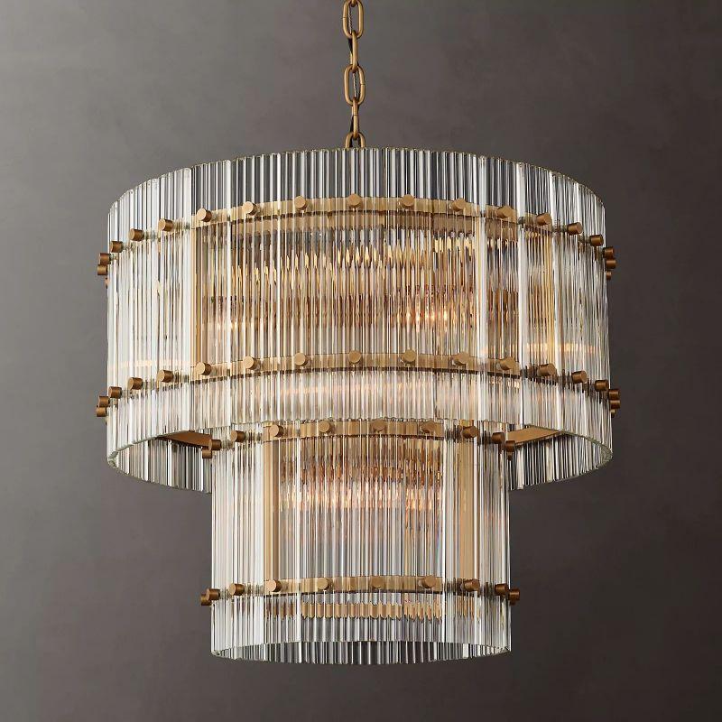San Marco Two-tier Luxury Round Chandelier 22" - Grace Lamp