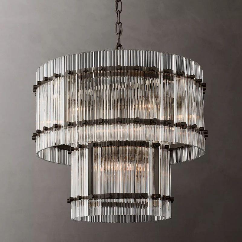 San Marco Two-tier Luxury Round Chandelier 22" - Grace Lamp