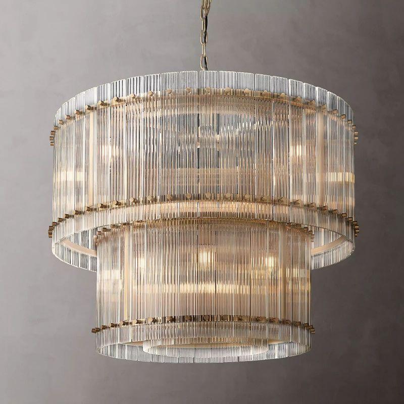 San Marco Two-tier Luxury Round Chandelier 37" - Grace Lamp