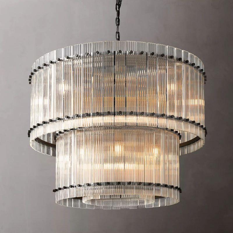San Marco Two-tier Luxury Round Chandelier 37" - Grace Lamp