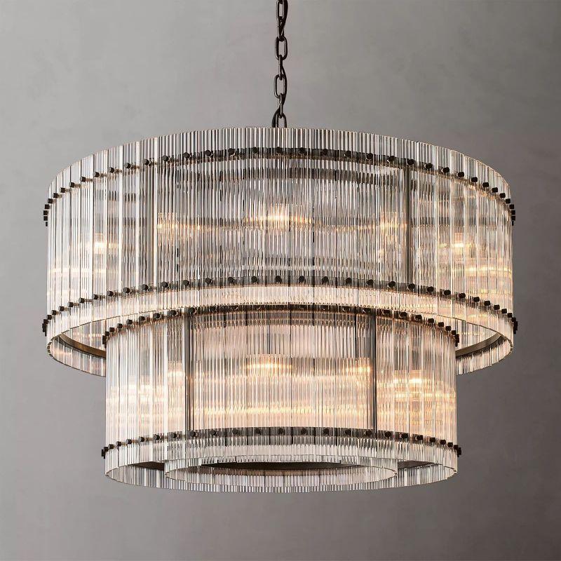 San Marco Two-tier Luxury Round Chandelier 48" - Grace Lamp