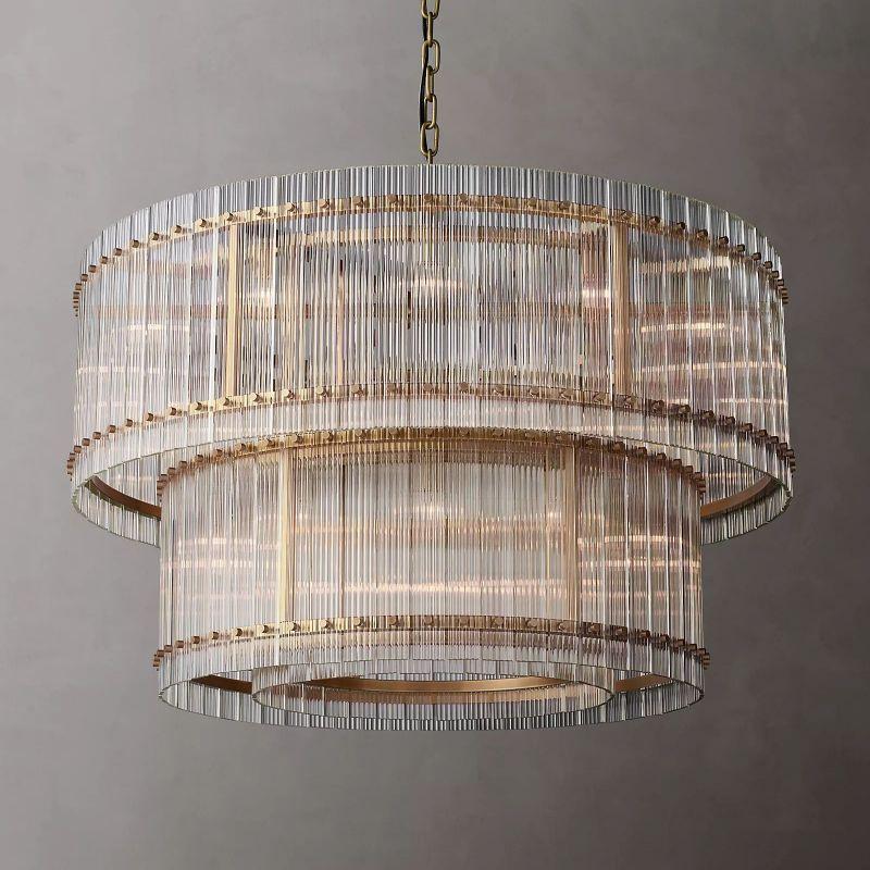 San Marco Two-tier Luxury Round Chandelier 48" - Grace Lamp
