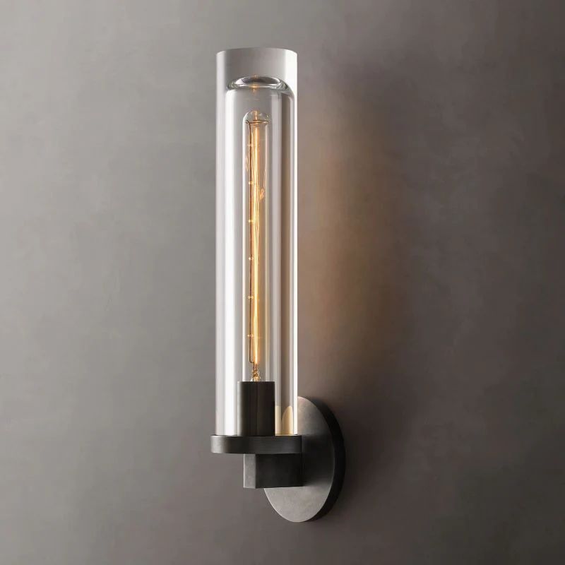 Sova Round Tube Bathroom Sconce - Grace Lamp