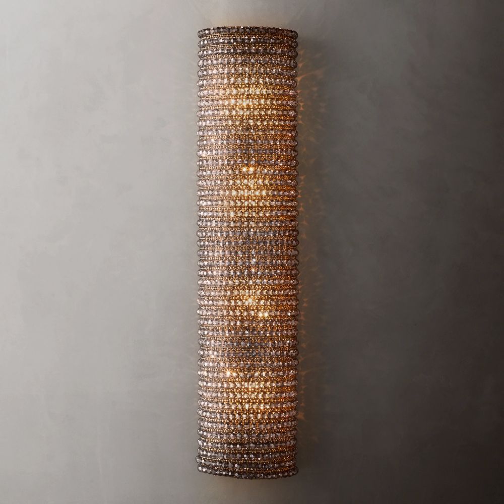 Halo Grand Crystal Sconce 36"H - Grace Lamp