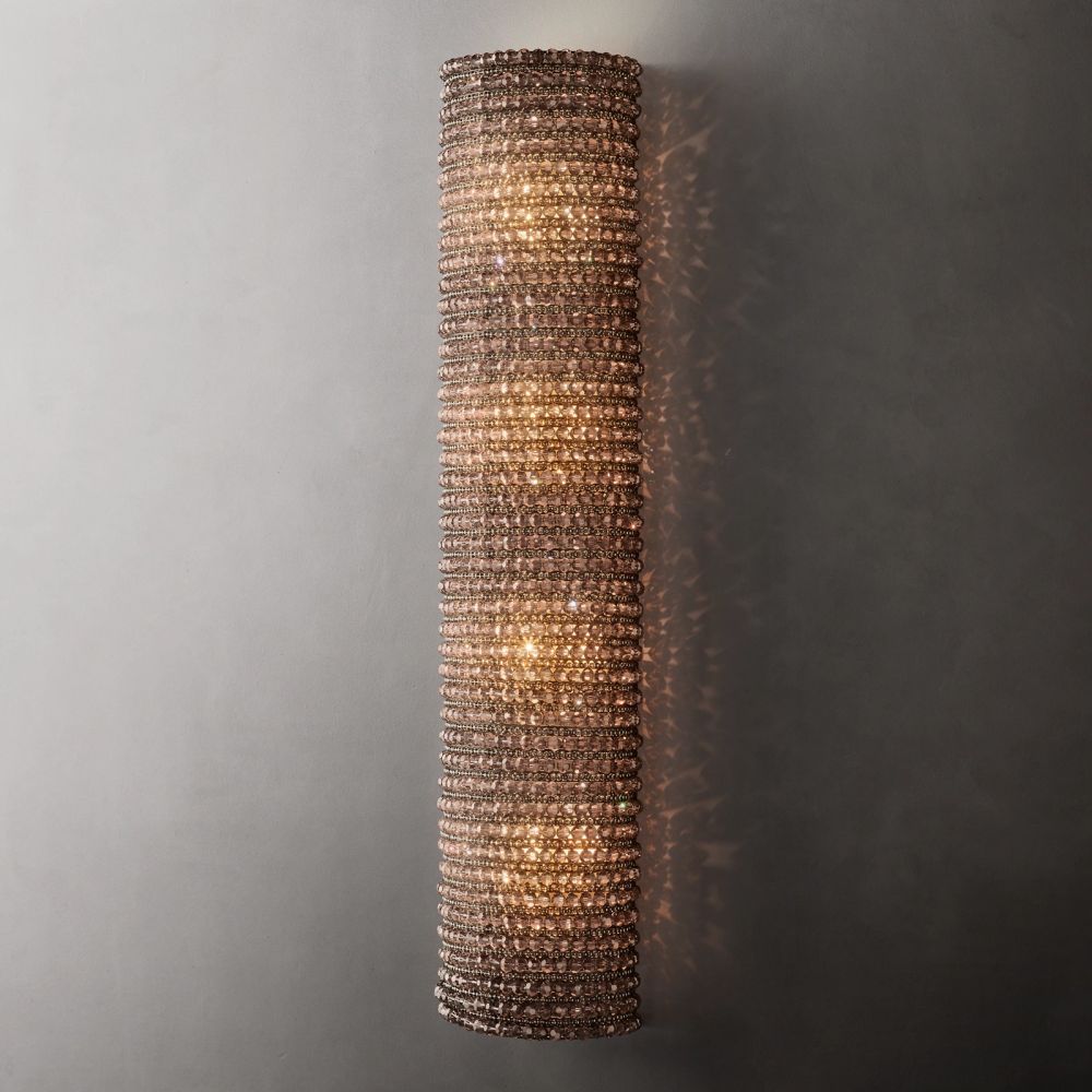 Halo Grand Crystal Sconce 36"H - Grace Lamp