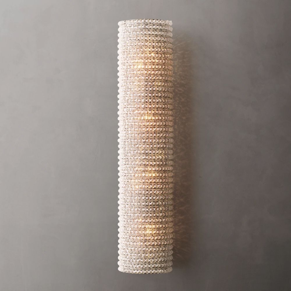 Halo Grand Crystal Sconce 36"H - Grace Lamp