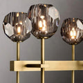 Boule Glass Double Linear Chandelier 60