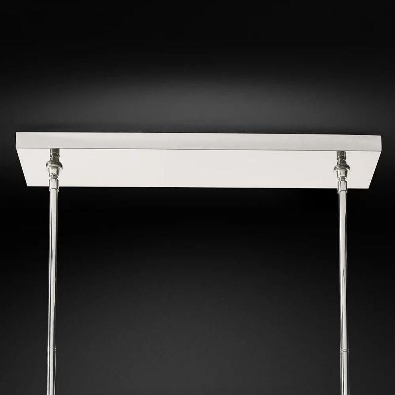 Boule Glass Double Linear Chandelier 60" - Grace Lamp