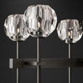 Boule Glass Double Linear Chandelier 60