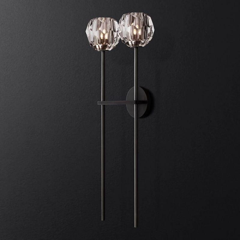 Boule Glass Double Sconce - Grace Lamp