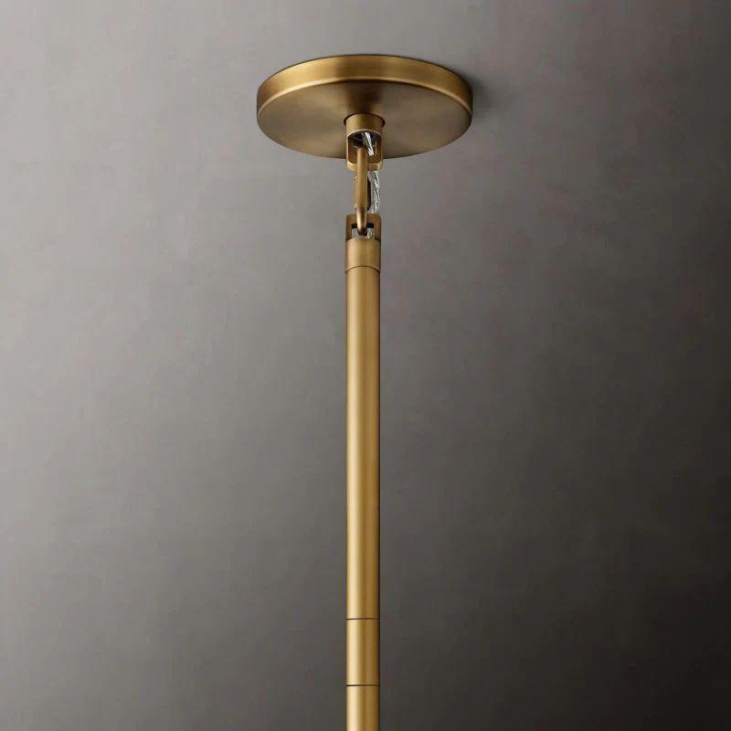 Cielo Glass 3-Tier Round Chandelier 48” - Grace Lamp