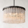 Cielo Glass Round Chandelier 36” - Grace Lamp