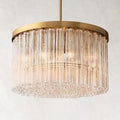 Cielo Glass Round Chandelier 36” - Grace Lamp