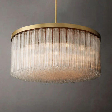 Cielo Glass Round Chandelier 48” - Grace Lamp