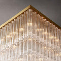 Cielo Glass Square Chandelier 45” - Grace Lamp