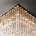Cielo Glass Square Chandelier 45” - Grace Lamp