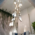 Modern Light Luxury Alabaster Chandelier in Gold Finish - Grace Lamp